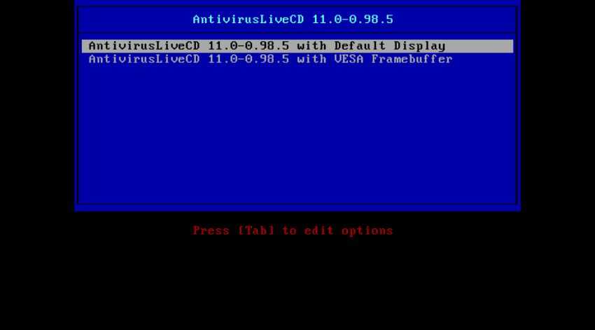 Antivirus Live CD 22.0-0.99.2