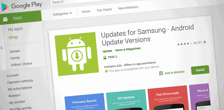 Updates for Samsung