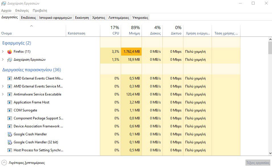 Task Manager κάτι που δεν γνωρίζετε από τον προγραμματιστή της εφαρμογής