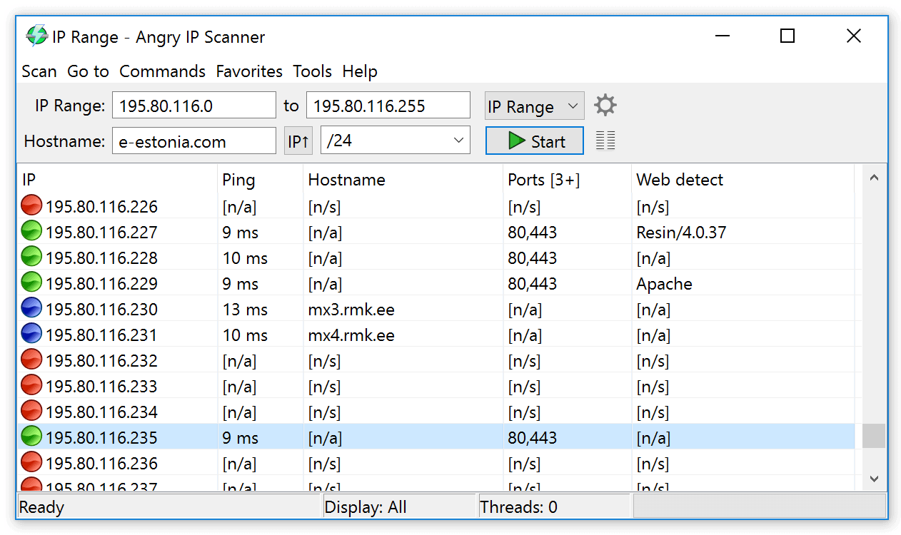 Angry IP Scanner: γρήγορος και εύχρηστος σαρωτής δικτύου