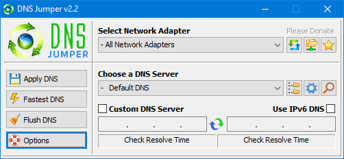 dns jumper main gui