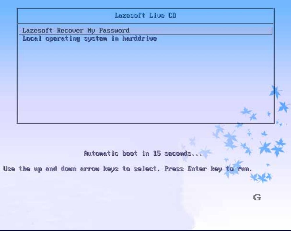 lazesoft livecd menu