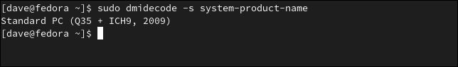fedora dmidecode