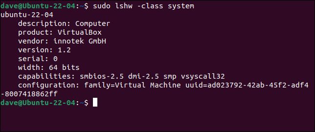 ubuntu lshw