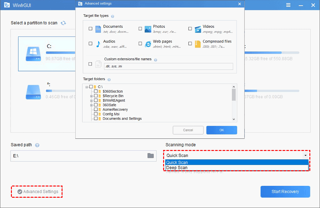 scan methods