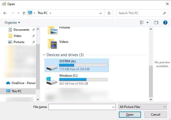 system drive windows