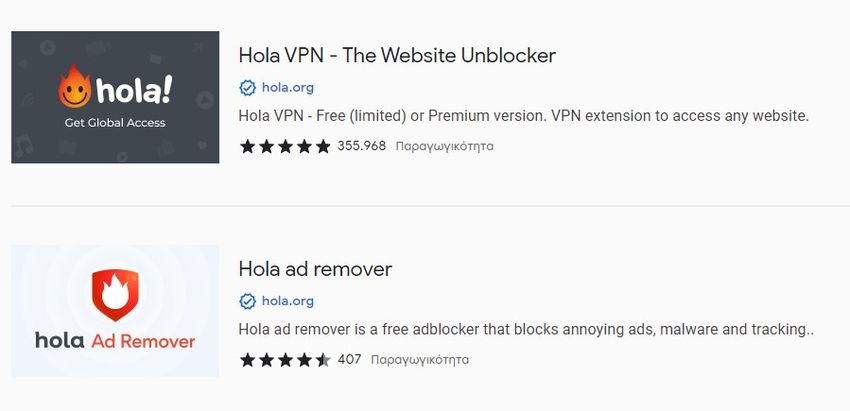 chrome extention hola vpn