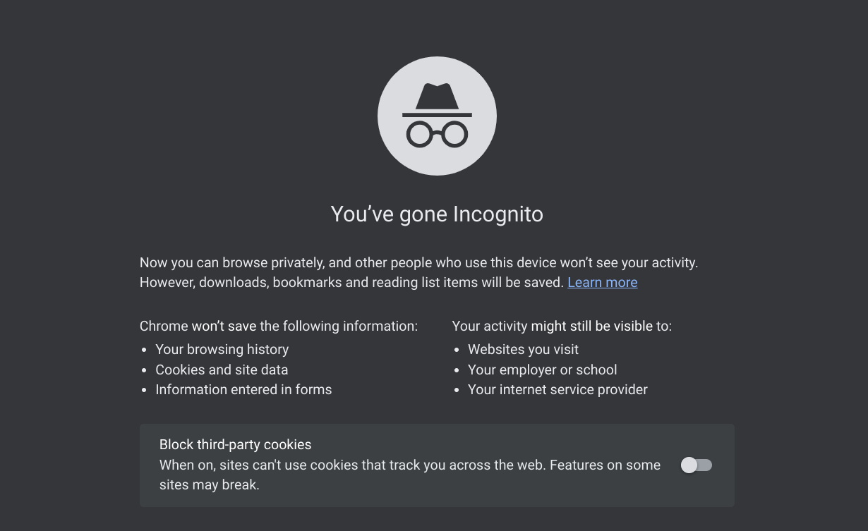 incognito