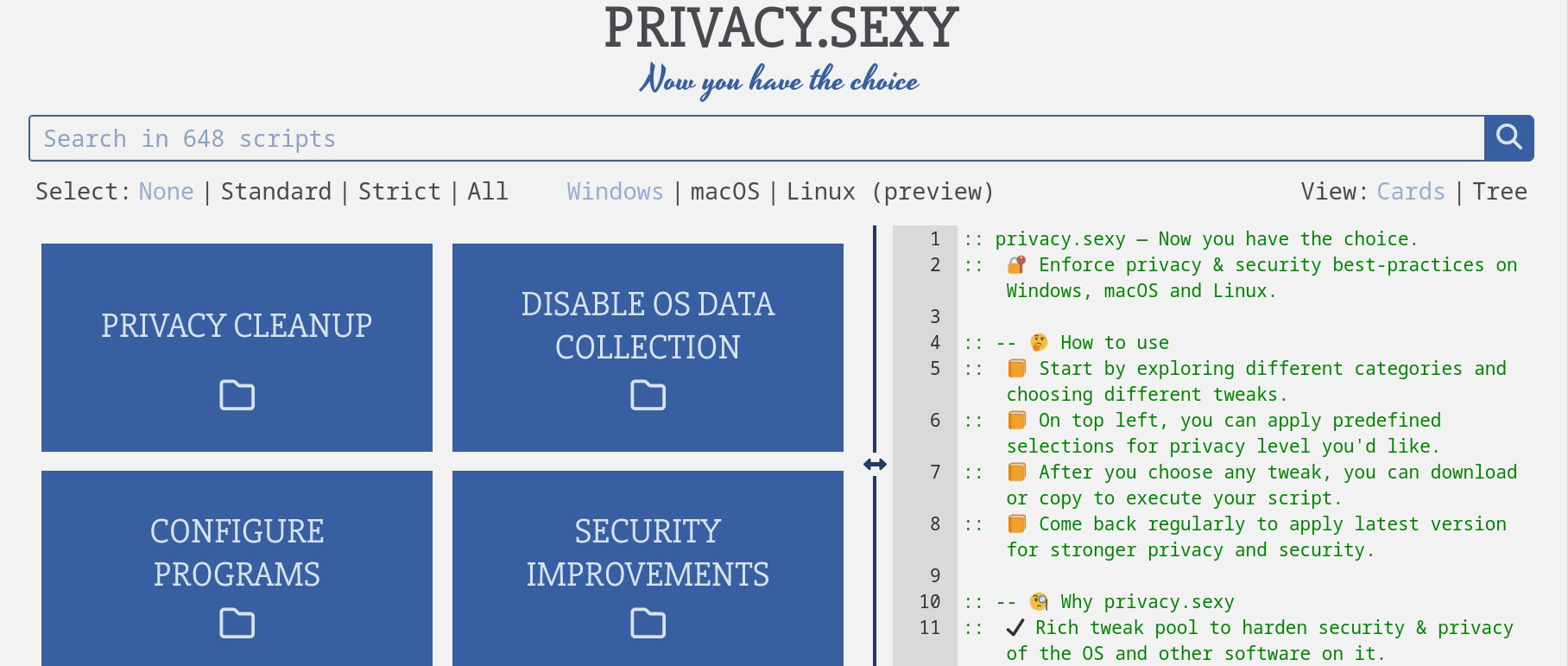 privacy sexy