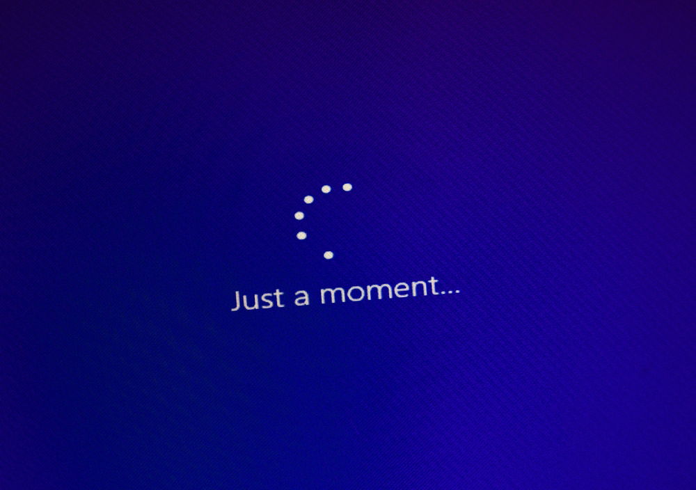 windows update just a moment